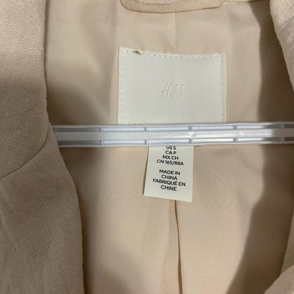 NWOT H&M DOUBLE-BREASTED TRENCH COAT SMALL - Picture 4 of 11